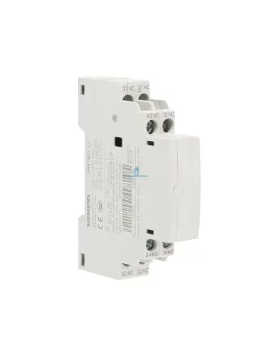 Siemens 3rv19011j contacto auxiliar lateral 2no+2nc para s00/0/2/3